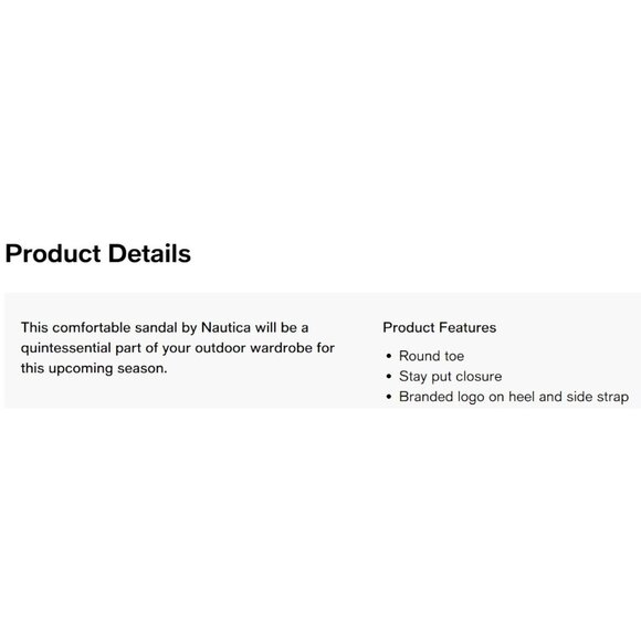 Nautica Bulty Round Toe Black Open Toe Strappy Sandals Men 8 New w/ Tag Sold Out - Picture 7 of 9